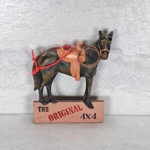 Brown Horse The Original 4x4 Christmas Holiday Ornament
